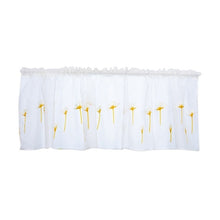 Load image into Gallery viewer, Rod Pocket Embroidered Kapok Flowers Semi Tier Curtain, Short Curtain For Kitchen Bathroom Living Room