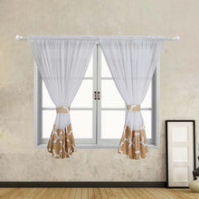 Load image into Gallery viewer, Flying  Tulle Curtain For Bay Window Perspective Voile Living room Curtains Geometric Printed Solid Sheer