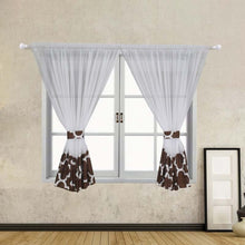 Load image into Gallery viewer, Flying  Tulle Curtain For Bay Window Perspective Voile Living room Curtains Geometric Printed Solid Sheer