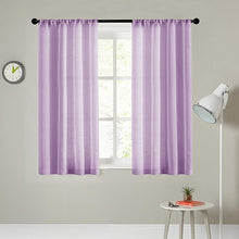 Load image into Gallery viewer, CDIY Short Curtains For Kitchen Solid Voile Curtains For Living Room Modern Bedroom Sheer Curtains Window Screening Drapes Decor