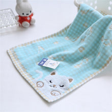 Load image into Gallery viewer, 1pcs High Quality Comfortable Cotton Children Kids Towel Super Soft Kids Cute Kittens Strong Water Absorbing High End Towel