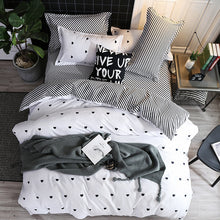 Load image into Gallery viewer, Fashion Simple Style home bedding sets bed linen duvet cover flat sheet Bedding Set Winter Full King Single Queen,bed set 2019