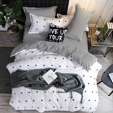 Load image into Gallery viewer, Fashion Simple Style home bedding sets bed linen duvet cover flat sheet Bedding Set Winter Full King Single Queen,bed set 2019