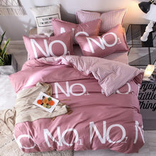 Load image into Gallery viewer, Fashion Simple Style home bedding sets bed linen duvet cover flat sheet Bedding Set Winter Full King Single Queen,bed set 2019