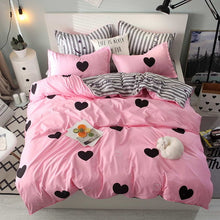 Load image into Gallery viewer, Fashion Simple Style home bedding sets bed linen duvet cover flat sheet Bedding Set Winter Full King Single Queen,bed set 2019