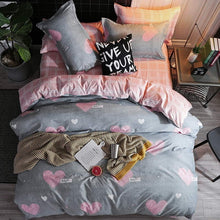 Load image into Gallery viewer, Fashion Simple Style home bedding sets bed linen duvet cover flat sheet Bedding Set Winter Full King Single Queen,bed set 2019