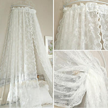 Load image into Gallery viewer, Lace Curtains Voile Tulle Curtains Insect Bed Canopy Netting Drape Panel Leaf Door Window Sheer Curtain for Living Room