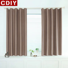 Load image into Gallery viewer, CDIY Modern Short Curtains Window Kitchen Blackout Curtains For Living Room Bedroom Soild Treatments Curtains For Door Balcony
