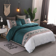 Load image into Gallery viewer, Simple Duvet Cover Set Floral Printing Bedding Set Cotton Bed Linens Comforter Quilt Covers Sets Soft Queen King Size BedClothes