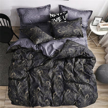 Load image into Gallery viewer, JDDTON New Arrival Classical Double sided Bed Linings Concise Style Bedding Set Quilt Cover Pillowcase Cover Bed BE031