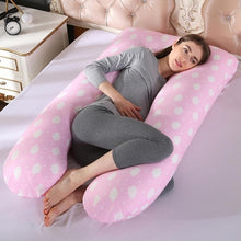 Load image into Gallery viewer, Sleeping Support Pillow For Pregnant Women Body Cotton Pillowcase U Shape Maternity Pregnancy Pillows Side Sleepers Bedding