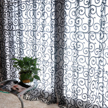Load image into Gallery viewer, Floral Modern Sheer Tulle Curtains for Living Room Bedroom Kitchen Voile Sheer Curtains for Window Tulle Curtains Drapes