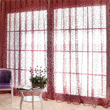 Load image into Gallery viewer, Floral Modern Sheer Tulle Curtains for Living Room Bedroom Kitchen Voile Sheer Curtains for Window Tulle Curtains Drapes