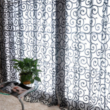Load image into Gallery viewer, Floral Modern Sheer Tulle Curtains for Living Room Bedroom Kitchen Voile Sheer Curtains for Window Tulle Curtains Drapes