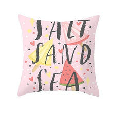 Load image into Gallery viewer, Cartoon Tropical Fruit Cushion Pillowcase Cover Coconut Strawberry Lemon Watermelon Pillow Cover Chair Home Car Decoration