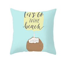 Load image into Gallery viewer, Cartoon Tropical Fruit Cushion Pillowcase Cover Coconut Strawberry Lemon Watermelon Pillow Cover Chair Home Car Decoration