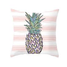 Load image into Gallery viewer, Cartoon Tropical Fruit Cushion Pillowcase Cover Coconut Strawberry Lemon Watermelon Pillow Cover Chair Home Car Decoration