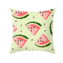 Load image into Gallery viewer, Cartoon Tropical Fruit Cushion Pillowcase Cover Coconut Strawberry Lemon Watermelon Pillow Cover Chair Home Car Decoration