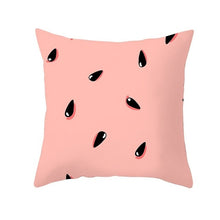 Load image into Gallery viewer, Cartoon Tropical Fruit Cushion Pillowcase Cover Coconut Strawberry Lemon Watermelon Pillow Cover Chair Home Car Decoration