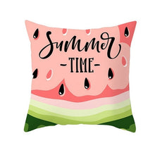 Load image into Gallery viewer, Cartoon Tropical Fruit Cushion Pillowcase Cover Coconut Strawberry Lemon Watermelon Pillow Cover Chair Home Car Decoration