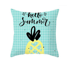 Load image into Gallery viewer, Cartoon Tropical Fruit Cushion Pillowcase Cover Coconut Strawberry Lemon Watermelon Pillow Cover Chair Home Car Decoration