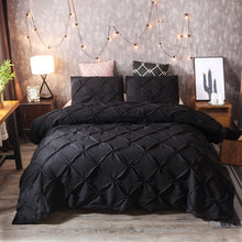 Load image into Gallery viewer, Luxury Pinch Pleat Bedding Comforter Bedding Sets Bed Linen Duvet Cover Set Pillowcases Bedding Queen King Size Bedclothes