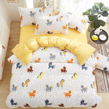 Load image into Gallery viewer, Silk heart bed linen Home Textile Bedding Set Cover Set King Queen Full Single,Duvet Cover, Flat bed Sheet,Pillowcase 3/4Pcs