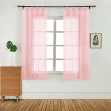 Load image into Gallery viewer, 1PC 100x130 Bedroom Linen Curtains Modern Window Curtain free Tulle Voile Panel Home Decoration   Window Kitchen Tulle Curtains