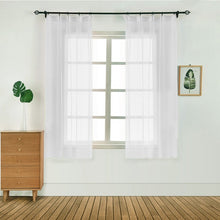 Load image into Gallery viewer, 1PC 100x130 Bedroom Linen Curtains Modern Window Curtain free Tulle Voile Panel Home Decoration   Window Kitchen Tulle Curtains