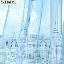 Load image into Gallery viewer, Curtain For Living Room Children Bedroom Cartoon Sea Castle Printed Voile Curtain kids Curtains Cloth Tulle Cortinas