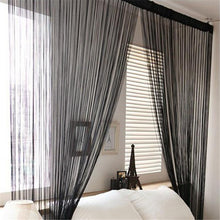 Load image into Gallery viewer, Door Windows Curtains for Living Room 200cm x 100cm Divider Yarn String Curtain Strip Tassel Drape Decor Elegant Style Curtains