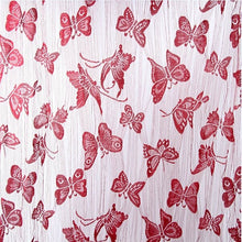 Load image into Gallery viewer, Butterfly Tassel String Tulle Voile Curtain Sheer Room Divider Curtains Door Floral Embroidered Shaggy Butterfly Sheer Voile