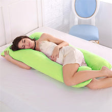 Load image into Gallery viewer, Sleeping Support Pillow For Pregnant Women Body Cotton Pillowcase U Shape Maternity Pregnancy Pillows Side Sleepers Bedding