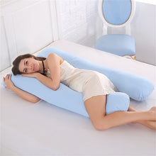 Load image into Gallery viewer, Sleeping Support Pillow For Pregnant Women Body Cotton Pillowcase U Shape Maternity Pregnancy Pillows Side Sleepers Bedding