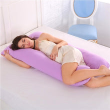 Load image into Gallery viewer, Sleeping Support Pillow For Pregnant Women Body Cotton Pillowcase U Shape Maternity Pregnancy Pillows Side Sleepers Bedding
