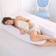 Load image into Gallery viewer, Sleeping Support Pillow For Pregnant Women Body Cotton Pillowcase U Shape Maternity Pregnancy Pillows Side Sleepers Bedding