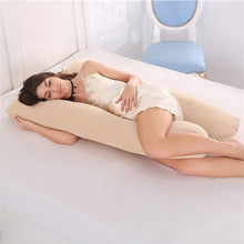 Load image into Gallery viewer, Sleeping Support Pillow For Pregnant Women Body Cotton Pillowcase U Shape Maternity Pregnancy Pillows Side Sleepers Bedding