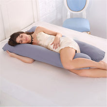 Load image into Gallery viewer, Sleeping Support Pillow For Pregnant Women Body Cotton Pillowcase U Shape Maternity Pregnancy Pillows Side Sleepers Bedding