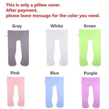 Load image into Gallery viewer, Sleeping Support Pillow For Pregnant Women Body Cotton Pillowcase U Shape Maternity Pregnancy Pillows Side Sleepers Bedding