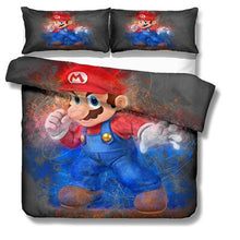 Load image into Gallery viewer, 3D print Bedding set Cartoon super mario bros friends'/lovers' gift, Duvet cover set Home Textiles
