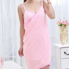 Load image into Gallery viewer, 2019 New Home Textile Towel Women Robes Bath Wearable Towel Dress Womens Lady Fast Drying Beach Spa Magical Nightwear Sleeping
